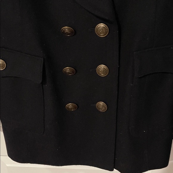 Burberry Black Double-Breasted Blazer size 14 slim fit used 5 times - Picture 2 of 14